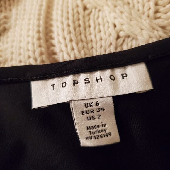 Topshop One Shoulder Bikini Swim Top size 2 in Black - Picture 9 of 11